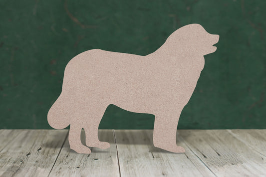 Laser cut, blank wooden Leonberger shape for craft