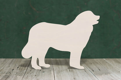 laser cut blank wooden Leonberger shape for craft