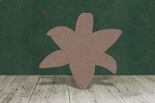 Laser cut, blank wooden Lily shape for craft