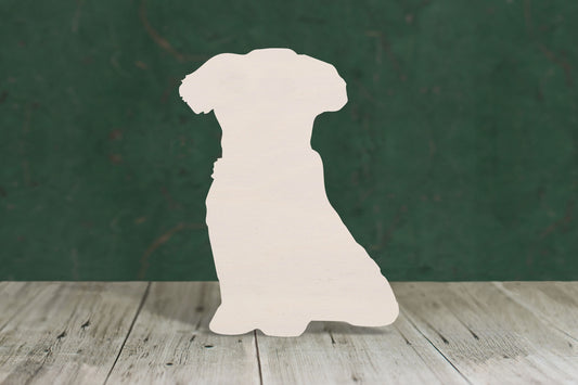 laser cut blank wooden Maltese sitting shape for craft