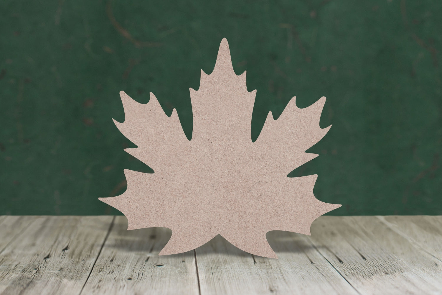 Laser cut, blank wooden Maple leaf shape for craft