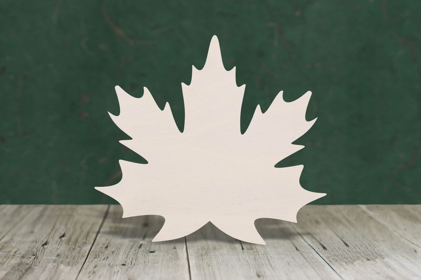 laser cut blank wooden Maple leaf shape for craft