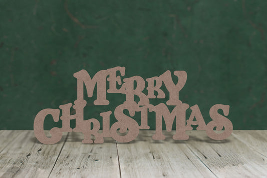 Merry Christmas Text - 2mm MDF