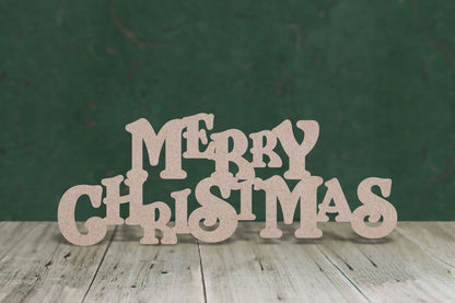 Merry Christmas Text - 3mm MDF