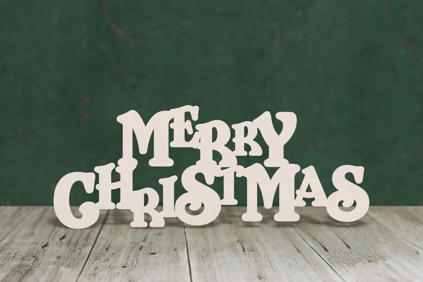 Merry Christmas Text - 4mm Plywood