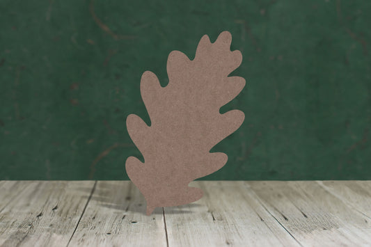 Laser cut, blank wooden Oak leaf shape for craft