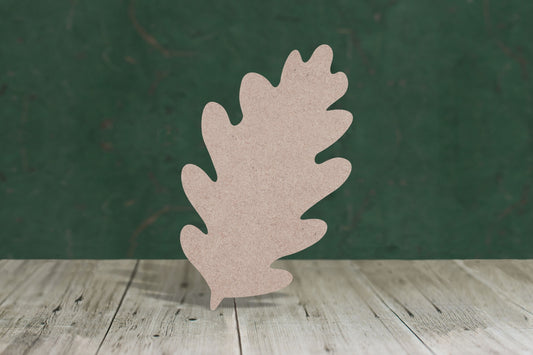 Laser cut, blank wooden Oak leaf shape for craft