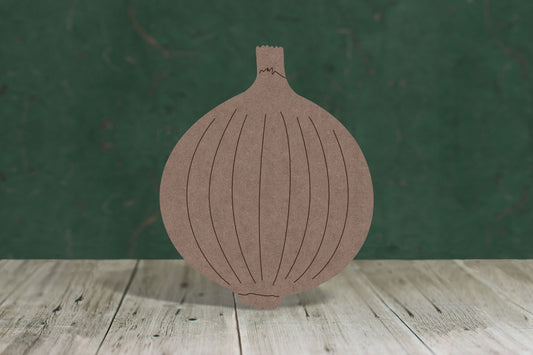 Laser cut, blank wooden Onion shape for craft