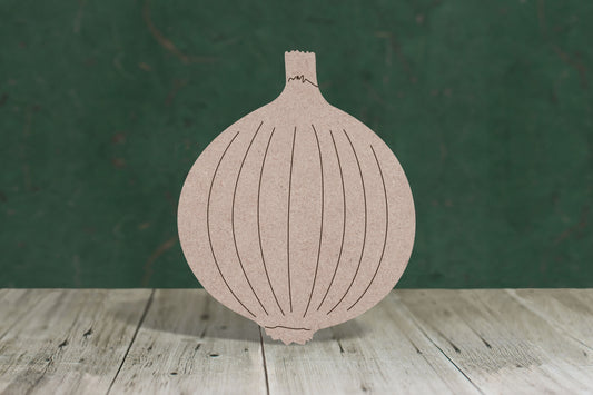 Laser cut, blank wooden Onion shape for craft