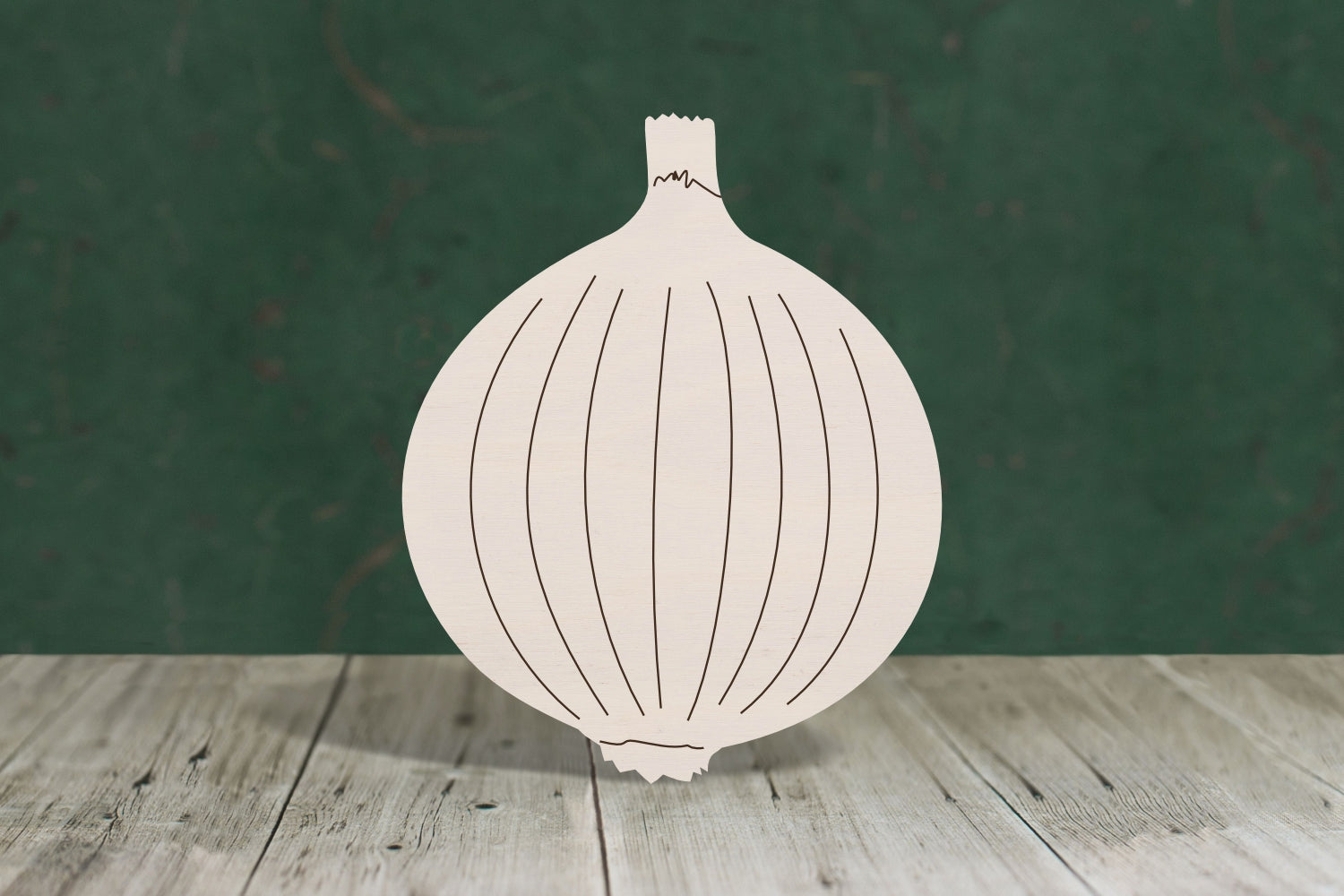 laser cut blank wooden Onion shape for craft