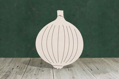 laser cut blank wooden Onion shape for craft