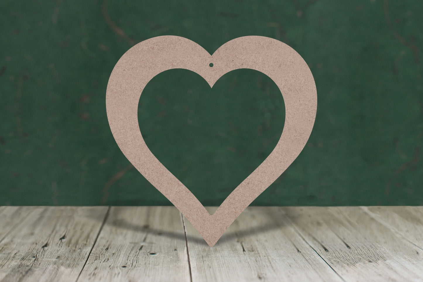 Open Heart shape - 3mm MDF