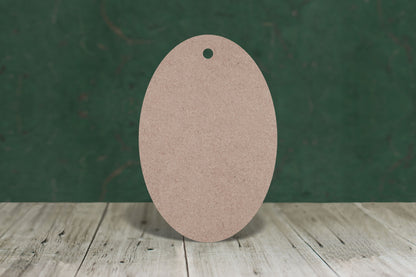 Oval key fob blank - 3mm MDF