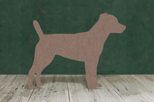 Laser cut, blank wooden Patterdale terrier shape for craft