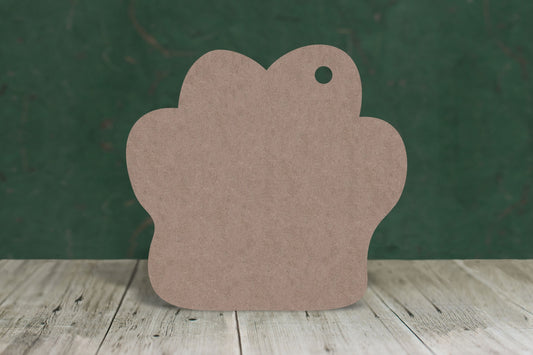 Paw Print (plain) - 2mm MDF