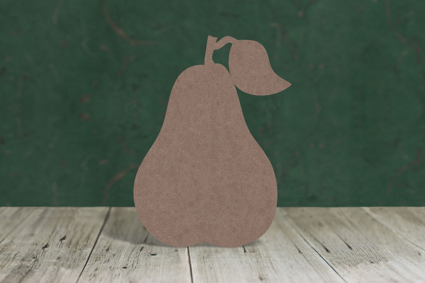 Laser cut, blank wooden Pear shape for craft