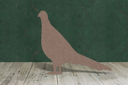 Pheasant 1 with tail down - wooden craft cut-out - 2mm MDF