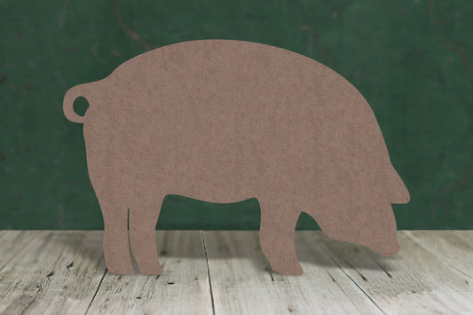 Pig - wooden craft blank - 2mm MDF