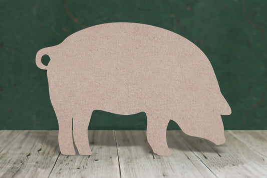 Pig - wooden craft blank - 3mm MDF