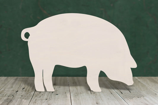 Pig wooden craft shape - plywood