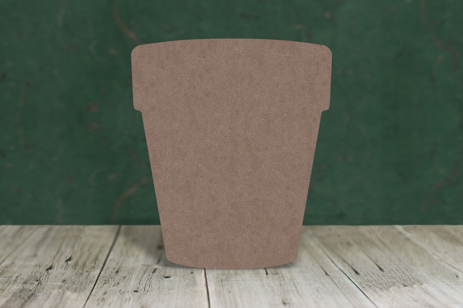 Laser cut, blank wooden Plant pot shape for craft