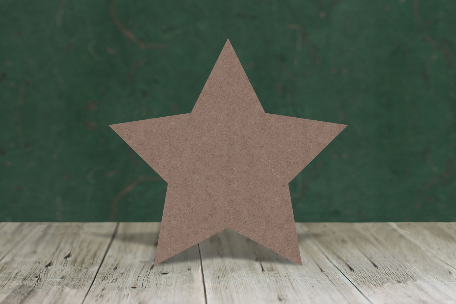 Laser cut, blank wooden Pointed star shape for craft