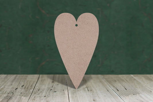 Primitive Heart (tall hearts) - 3mm MDF