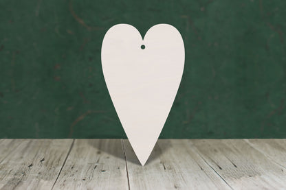 Primitive Heart (tall hearts) - 4mm Plywood