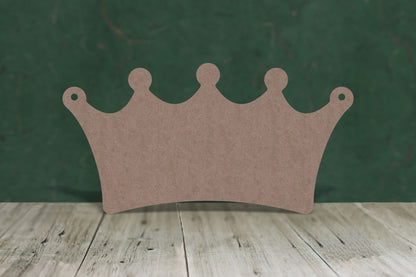 Princess crown wooden cutout - 2mm MDF