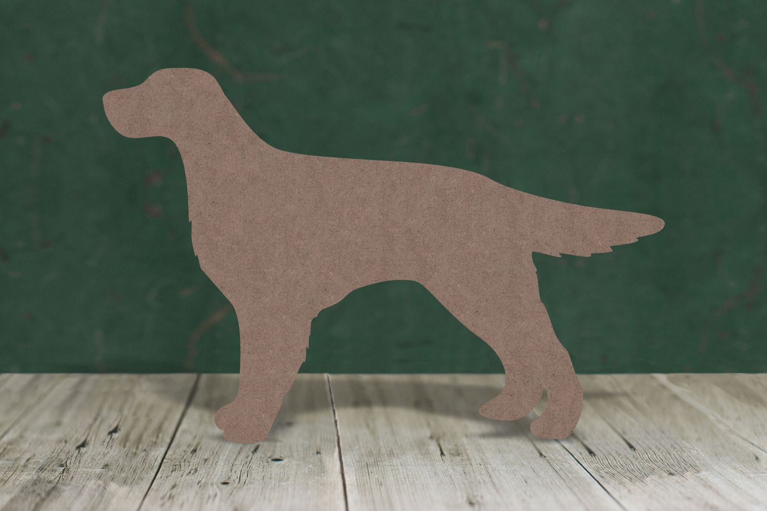 Laser cut, blank wooden Red setter shape for craft