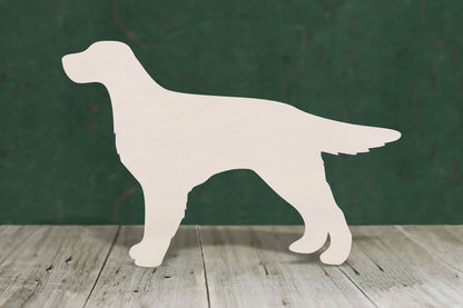 laser cut blank wooden Red setter shape for craft