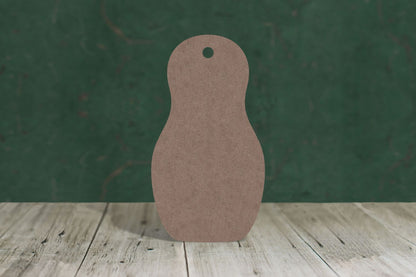 Laser cut, blank wooden Russian Doll shape for craft