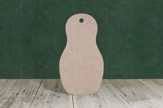 Laser cut, blank wooden Russian Doll shape for craft