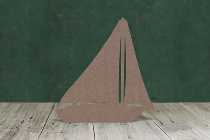 Laser cut, blank wooden Sailing Boat 1 shape for craft