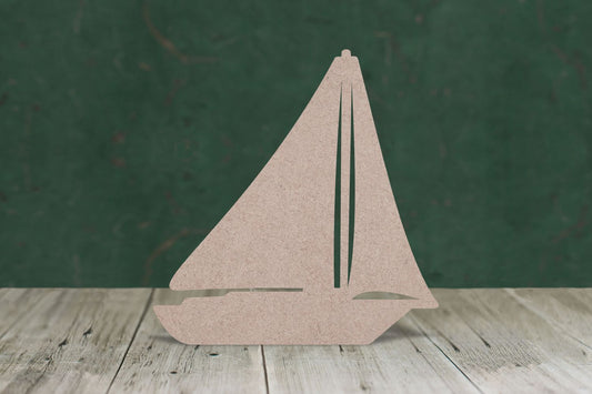 Laser cut, blank wooden Sailing Boat 1 shape for craft