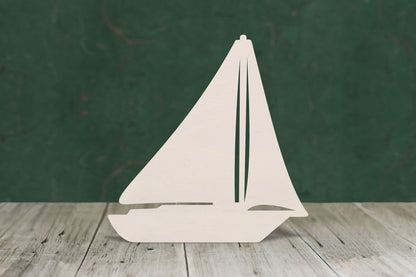 laser cut blank wooden Sailing Boat 1 shape for craft