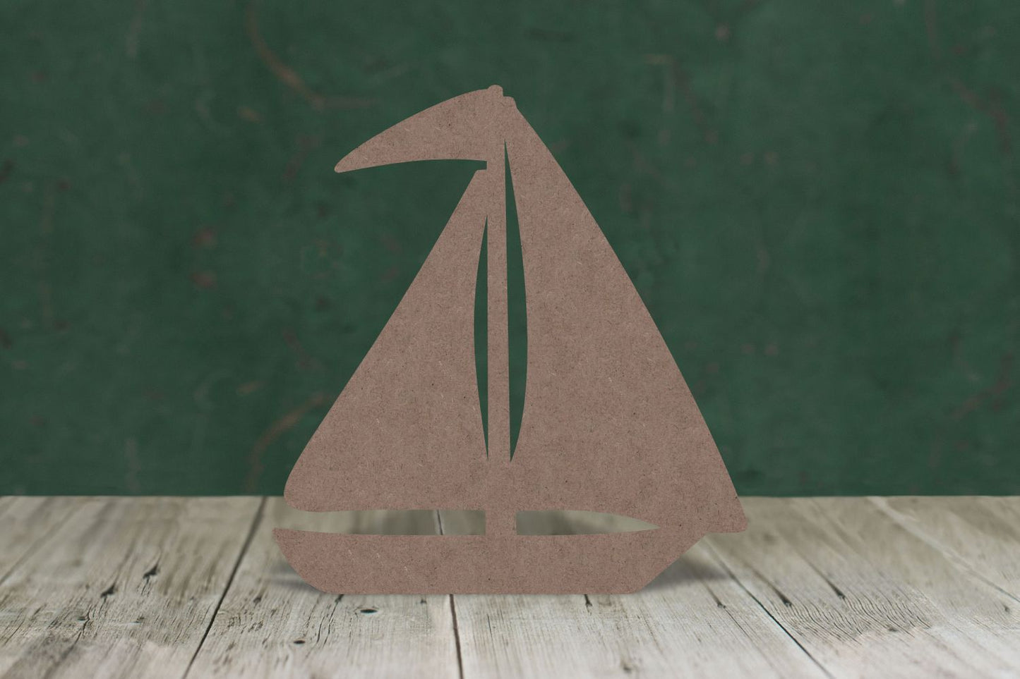 Laser cut, blank wooden Sailing boat 2 shape for craft