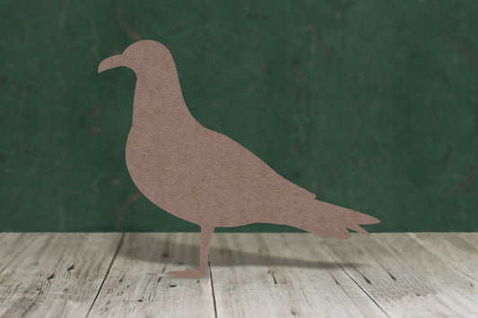 Seagull standing - wooden craft cut-out - 2mm MDF