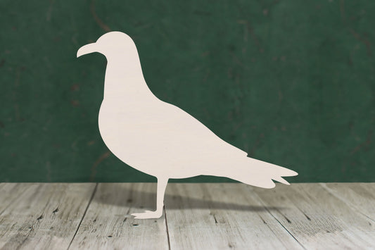 Seagull standing wooden craft blank - plywood