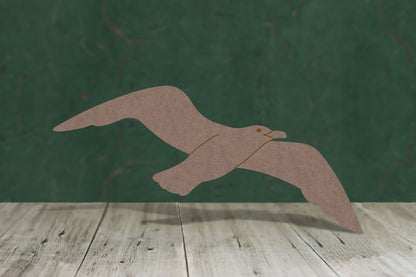 Seagull flying - wooden craft blank - 2mm MDF