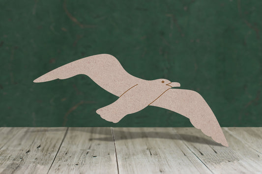 Seagull flying - wooden craft blank - 3mm MDF