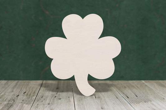 shamrock shapes cut from 4mm plywood