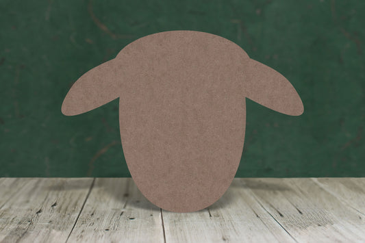 Sheep head - wooden craft blank - 2mm MDF