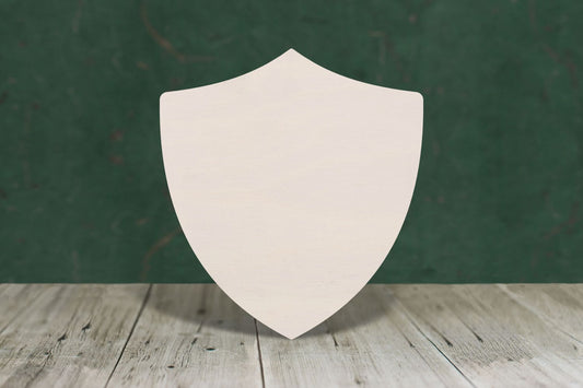 laser cut blank wooden Shield 1 shape for craft