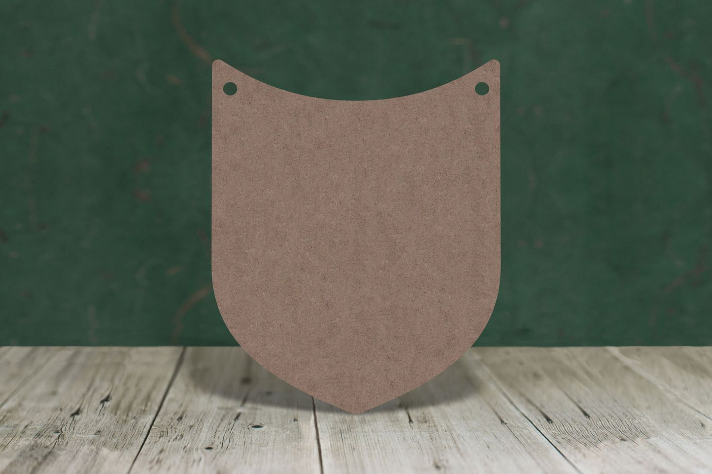 Laser cut, blank wooden Shield 2 shape for craft