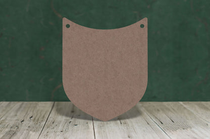 Laser cut, blank wooden Shield 2 shape for craft