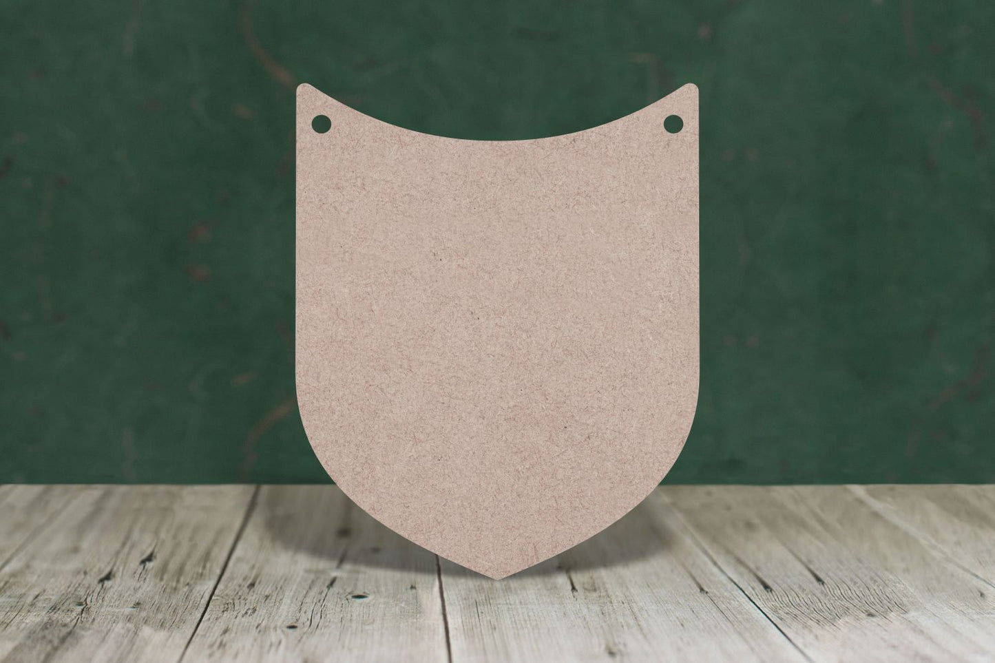 Laser cut, blank wooden Shield 2 shape for craft