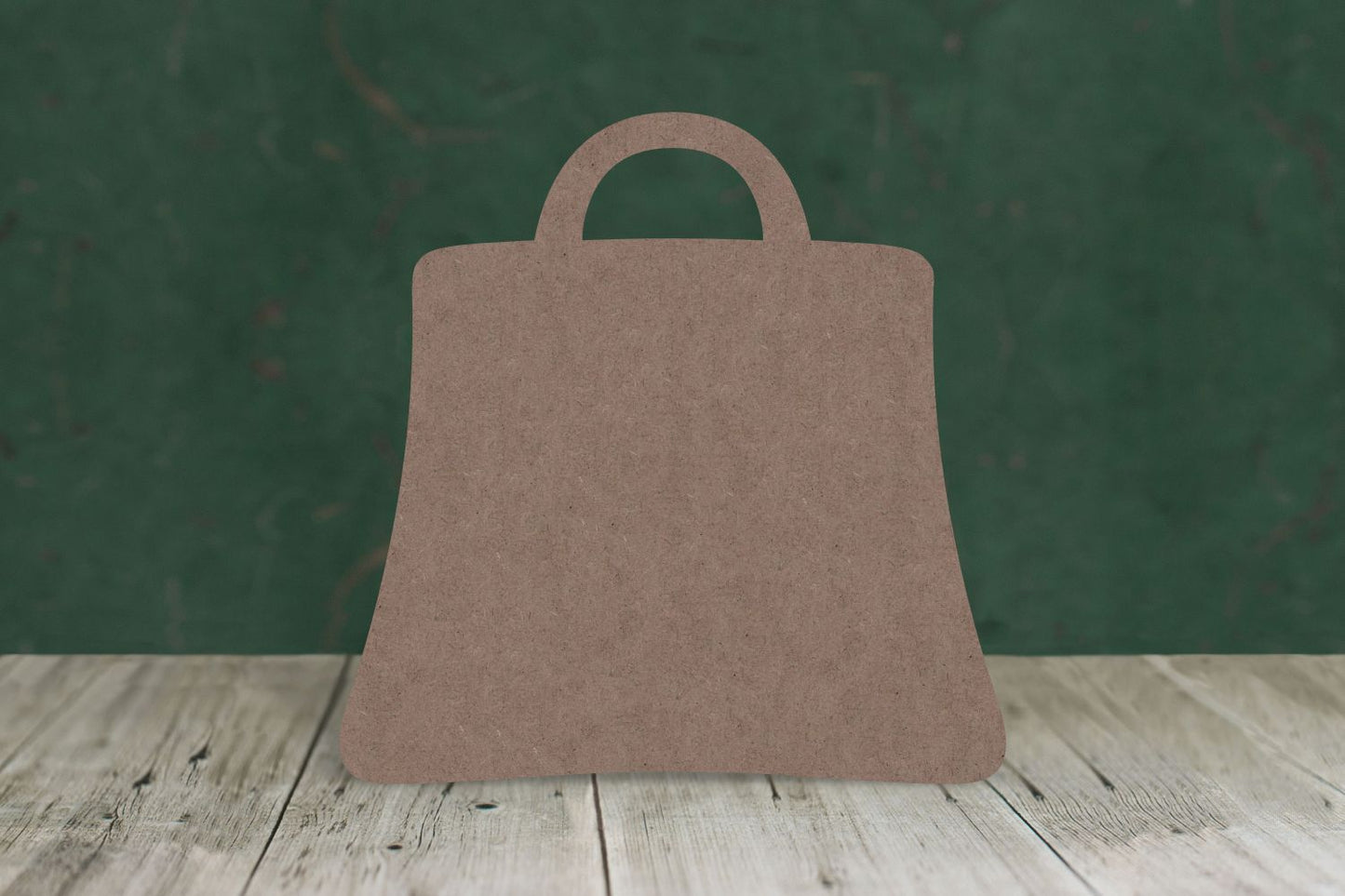 Laser cut, blank wooden Shopping bag shape for craft