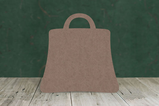 Laser cut, blank wooden Shopping bag shape for craft