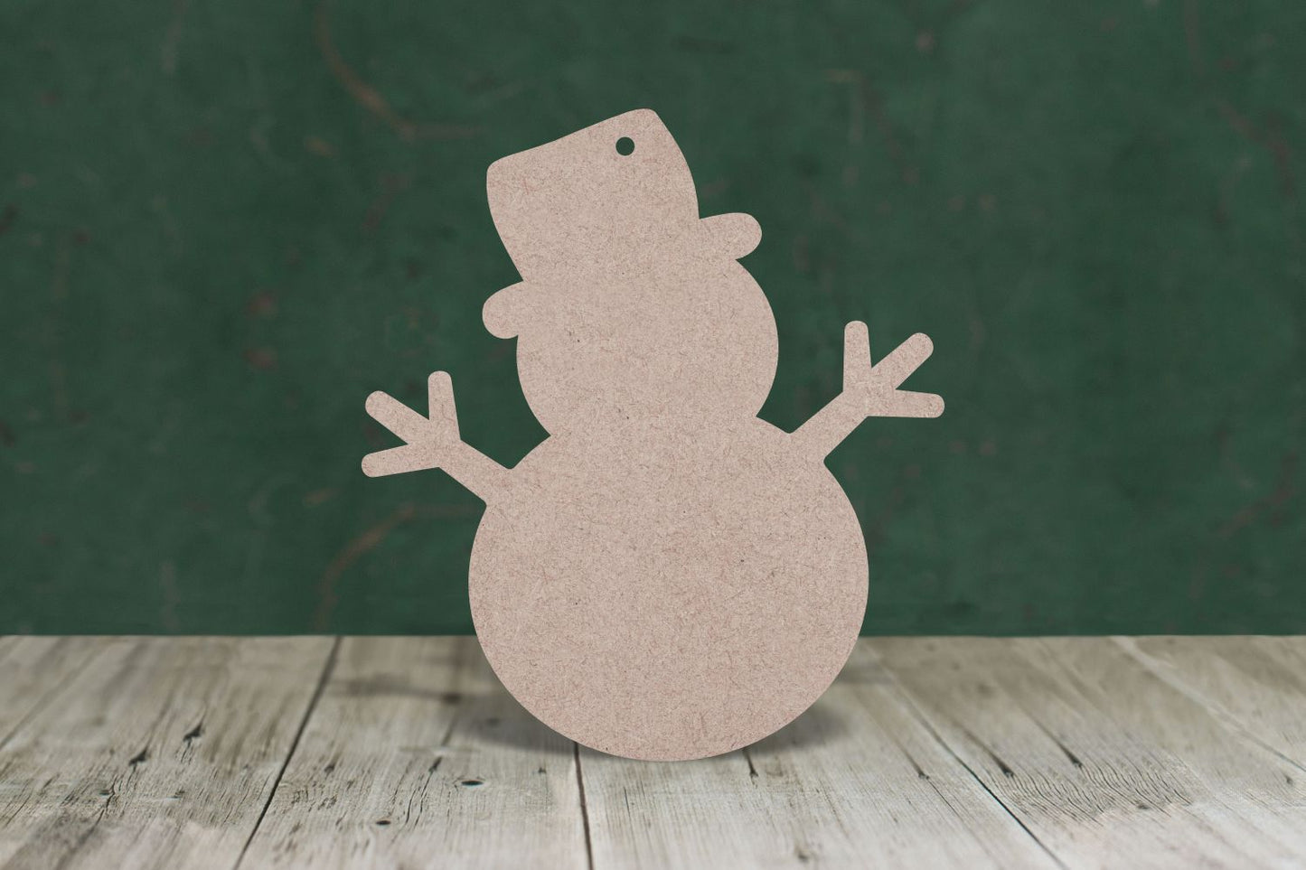 Laser cut, blank wooden Snowman 2 shape for craft